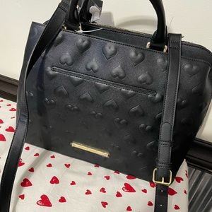 Betsey Johnson Heart purse with crossbody